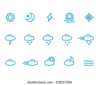 weather icons line