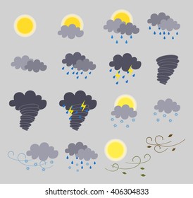 Weather icons at night