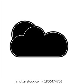 Weather icons on white background. Vector illustration. EPS 10