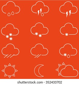 Weather icons pack, eps10