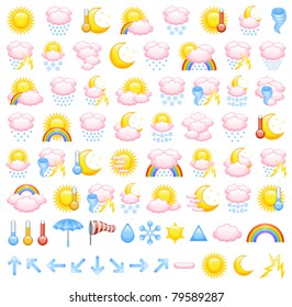 Weather icons and parts to create Your own icons