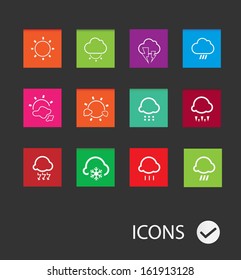 weather icons ( Set of  12 Quality icons )
