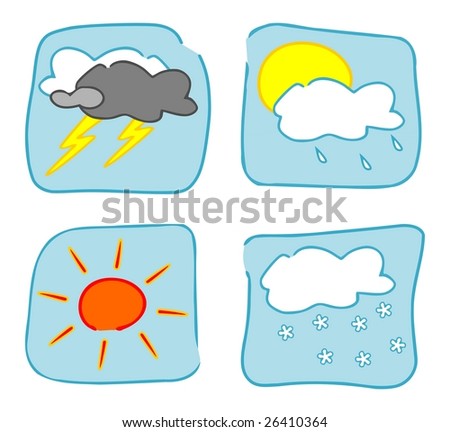 Weather icons set 2 - vector.