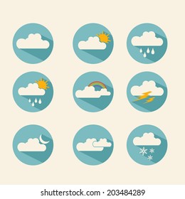 Weather icons set. 