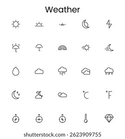 weather icons set , weather icons