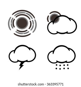 Weather icons set 