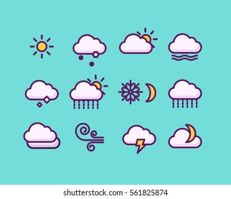 Weather icons set 
