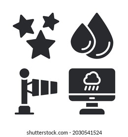 weather icons set. Perfect for website mobile app, app icons, presentation, illustration and any other projects.