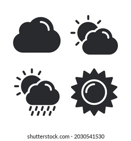 weather icons set. Perfect for website mobile app, app icons, presentation, illustration and any other projects.