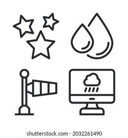 weather icons set. Perfect for website mobile app, app icons, presentation, illustration and any other projects.