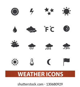 weather icons set, vector
