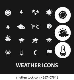 weather icons set, vector