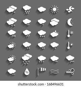 Weather icons set - vector