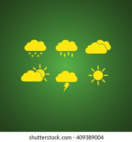 Weather icons set vector