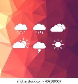 Weather icons set vector
