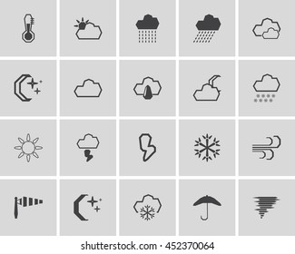 Weather icons set - vector