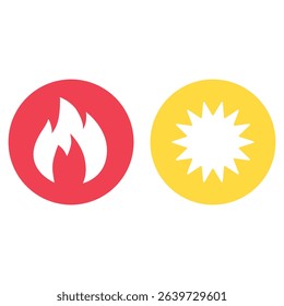 weather icons set, vector illustration