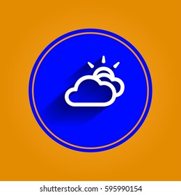 Weather icons set. Vector illustration.