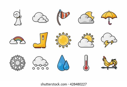 Weather icons set,eps10