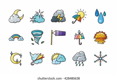 Weather icons set,eps10