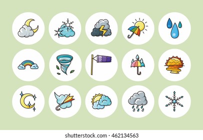 Weather icons set,eps10