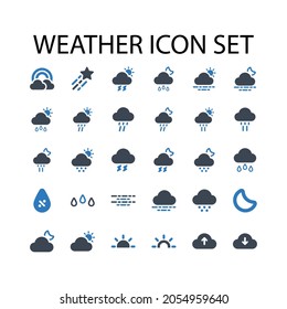 Weather icons set.sky,cloud (vector illustration)