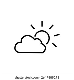 Ícones do tempo: sol, nuvens, chuva, raios, neve, lua, arco-íris, vento, temperatura em Celsius e Fahrenheit, trovoada, termômetros, dia e noite, nevoeiro, guarda-chuva.