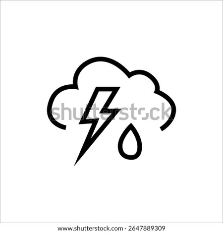 Weather icons: sun, clouds, rain, lightning, snow, moon, rainbow, wind, temperature in Celsius and Fahrenheit, thunderstorm, thermometers, day and night, fog, umbrella.