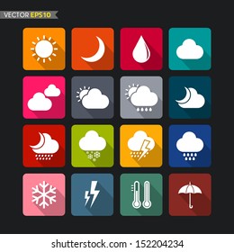 Weather icons vector