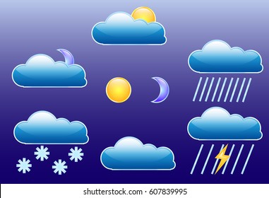 weather icons vector