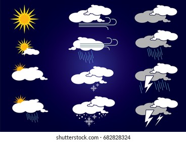 Weather Icons Vector