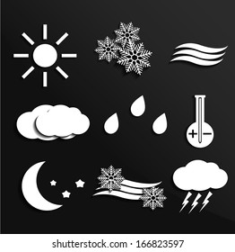 Weather icons. Vector eps 10