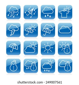 Weather icons / vector illustration