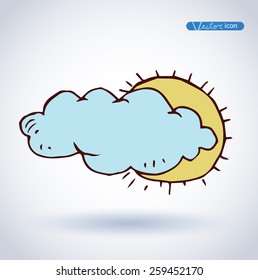 Weather Icons. vector illustration.