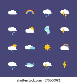 weather icons. vector illustration
