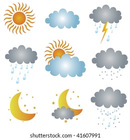 weather icons vector illustration