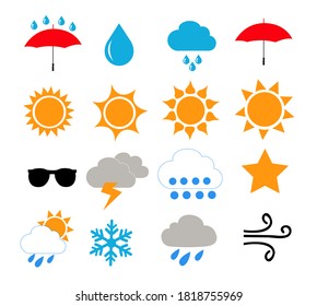 weather icons vector illustration design