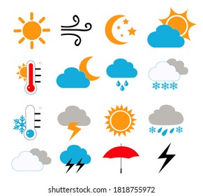 weather icons vector illustration design