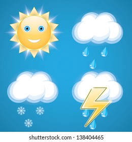 weather icons. vector set. eps10
