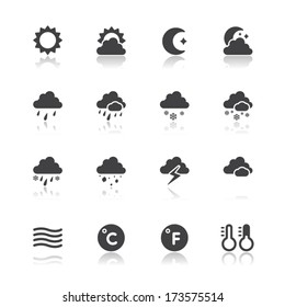 Weather Icons with White Background