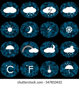 Weather icons.Forecast.Template instruments for app and web