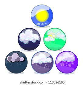 weather icons,precipitation,weather forecast designation