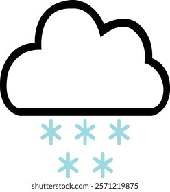 weather icon.Weather icon in line style, Weather isolated on white background. Clouds logo and sign, vector illustration. Simple modern design.the weather is beautiful.simple clouds icon.