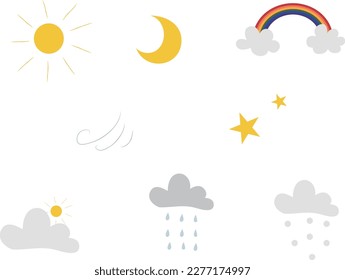 The weather illustration art work