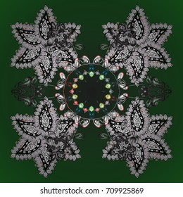 Weather illustration ice collection. Vector illustration. Winter christmas snow flat crystal element. Snowflake vector icon colored background color. Xmas frost snow flake isolated silhouette symbol.