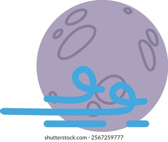 Weather illustration icon flat design