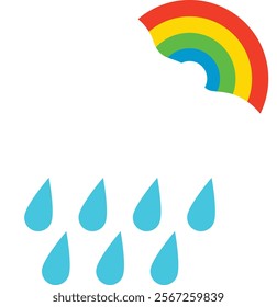 Weather illustration icon flat design