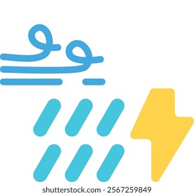 Weather illustration icon flat design