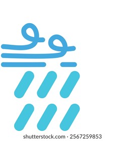 Weather illustration icon flat design