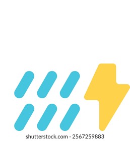 Weather illustration icon flat design
